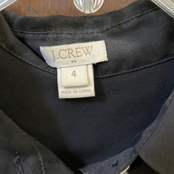 J crew tunic, black, size 4 - Picture 4 of 4